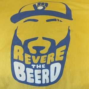 Milwaukee Brewers "REVERE THE BEARD ," T SHIRT